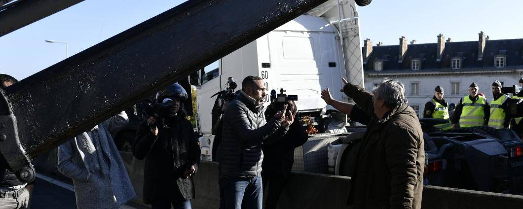 Le fait d'entraver la circulation est punissable de deux ans de prison et 4.500 euros d'amende. © Bertrand GUAY / AFP